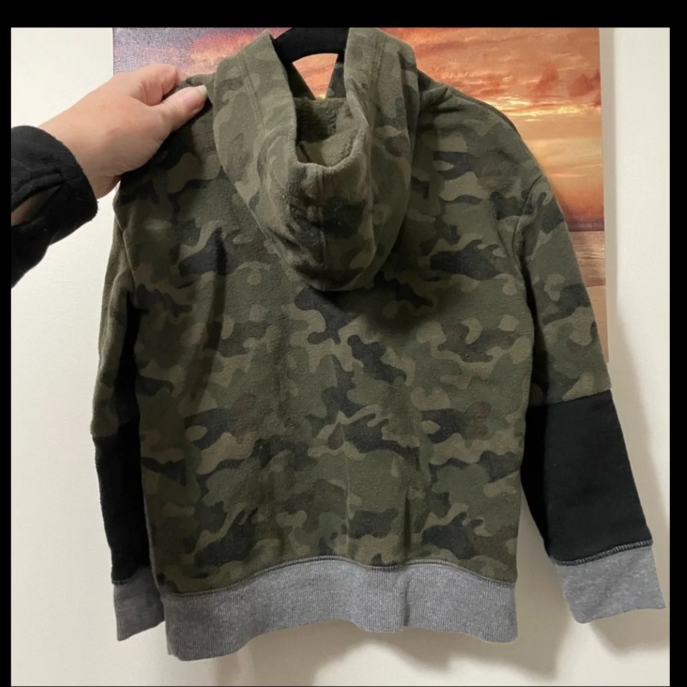 Jumping Beans Camo Hoodie gray green 4t